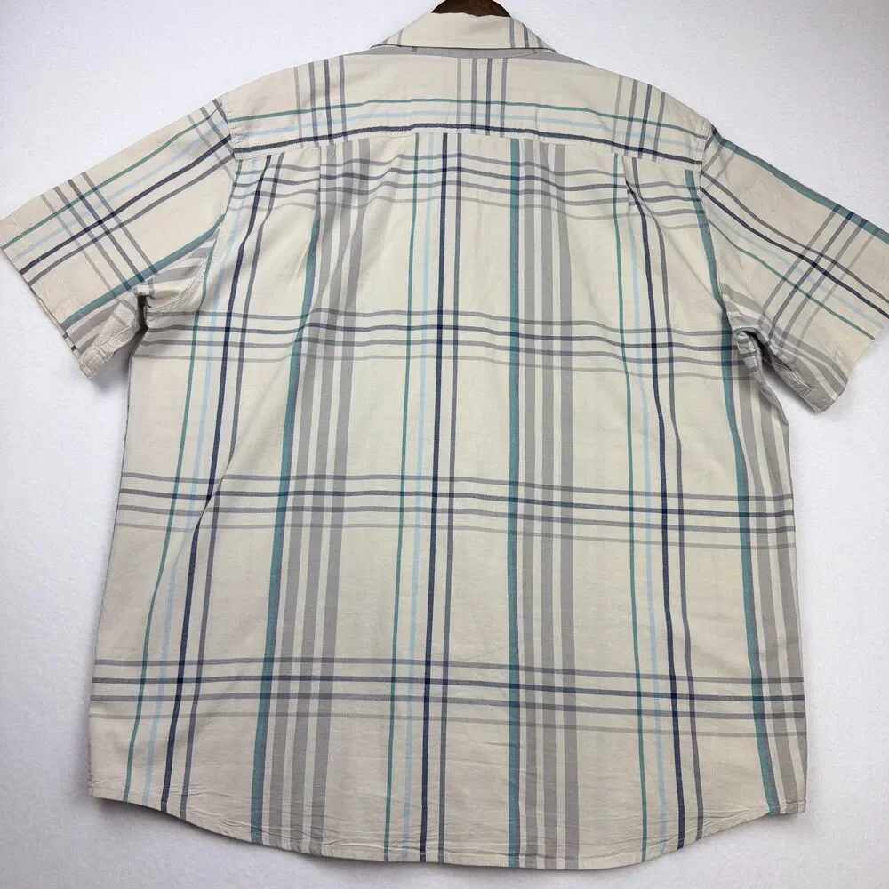 Carhartt Loose Fit Plaid Cotton Work Shirt Large